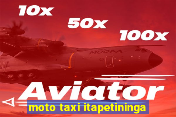 moto taxi itapetininga